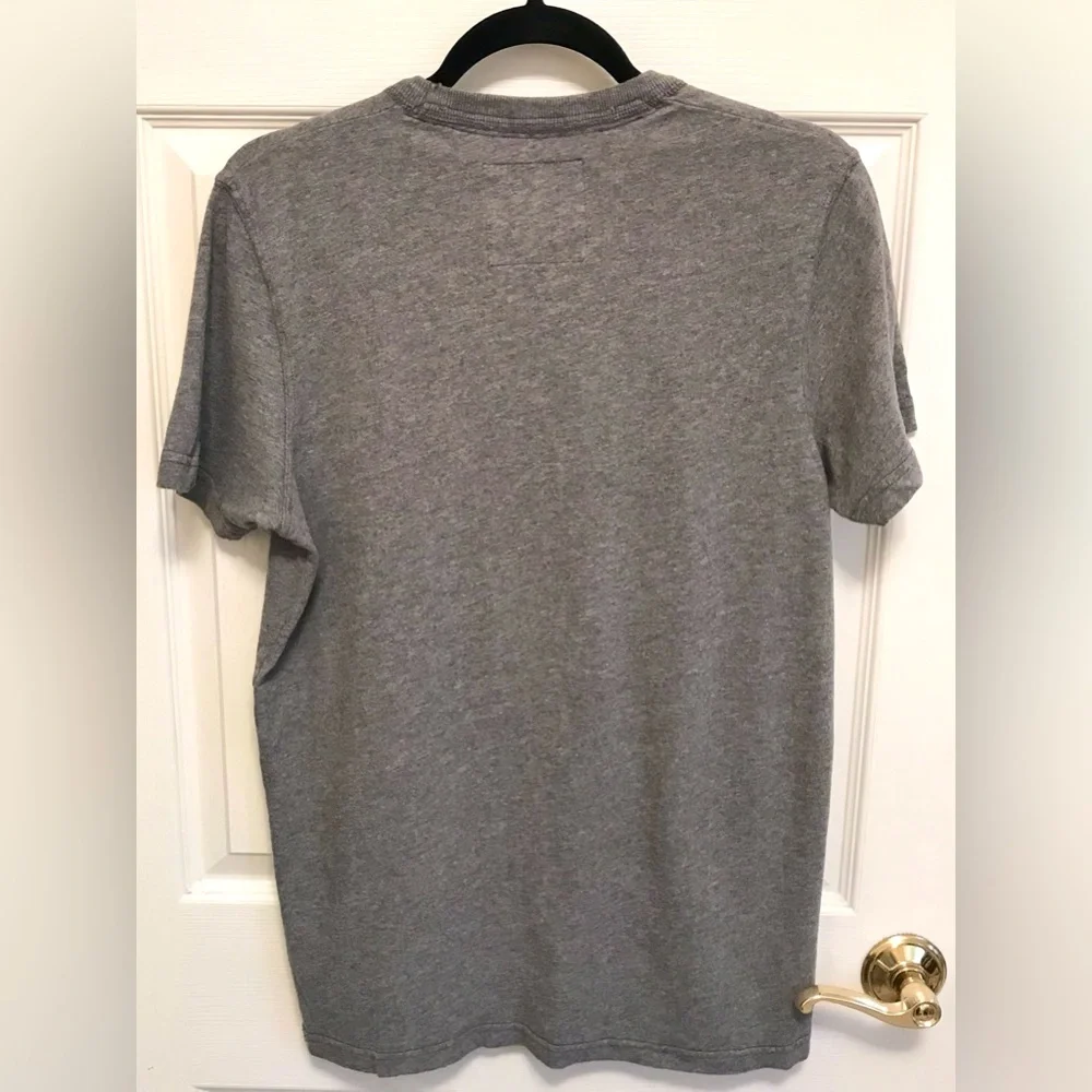 Vintage Y2K Hollister Embroidered Surfer Man Tee Gray